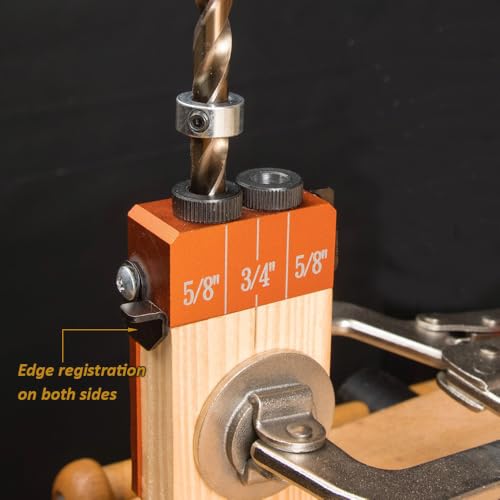 O'SKOOL Gabarito de perfuração profissional com marca de testemunha cortada a laser e escala de pro