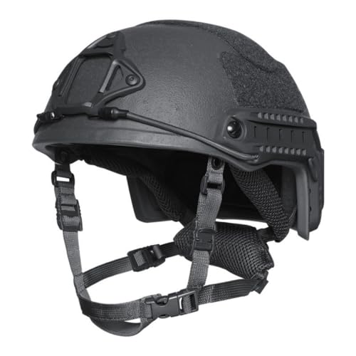Level IIIA Fast High Cut Helmet with Rail Adapter (BK, XL 60-63CM)