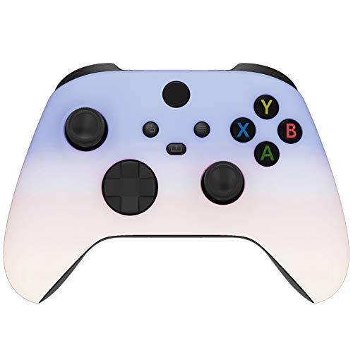 eXtremeRate Gradient Fioletowy Różowy Wymiana Front Housing Shell dla Xbox Series X Controller, Niestandardowy Cover Faceplate dla Xbox Series X Controller - Controller Nie Jest Wliczony W Cenę