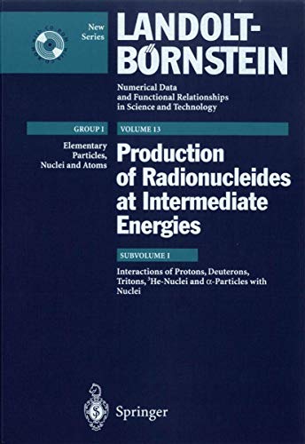 Interactions of Protons, Deuterons, Tritons, 3He-Nuclei, and a-Particles with Nuclei: (Supplement to I/13 A to D and F to H) (Landolt-Börnstein: ... ... in Science and Technology - New Series, 13I)