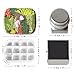 Portable Mini Tin Box,12-Well Empty Watercolor Palette,Small Paint Storage Travel Artist Outdoor Sketch Watercolor Kits with Magnetic Clip and Oil Pot .Selva