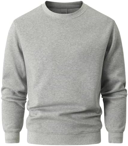 BasicNote Herren Rundhals-Sweatshirt, 330g mittelschwer, außen angeraut