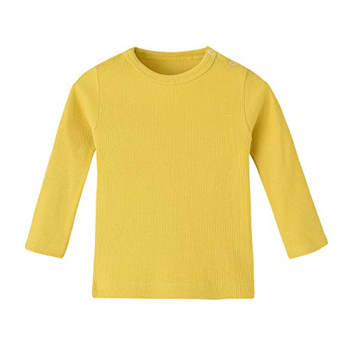 Image of Baby Long Sleeve Shirts Infant Toddler Tshirt Ribbed Undershirts for Girls Boys Clothes 6 Months-3 Years