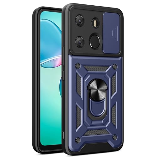 Lucyliy Tecno Spark Go 2023 �P�[�X 2�w���W�b�h PC �����h�~ Tecno Pop 7/Pop 7 Pro/Infinix Smart 7 �t�H���P�[�X�J�o�[ �u���[