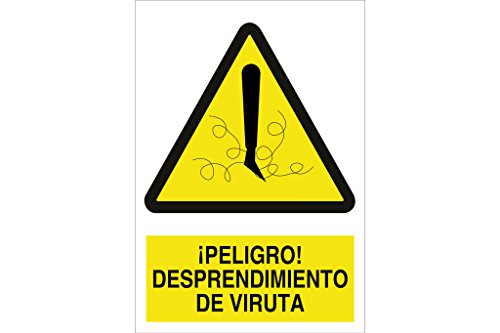 Plimpo Señal Adhesiva 210X148 Mm. ¡Peligro! Desprendimiento De Viruta En Oferta Cofan A52Ad210148 Señal Adhesivo, 210 X 148 Mm