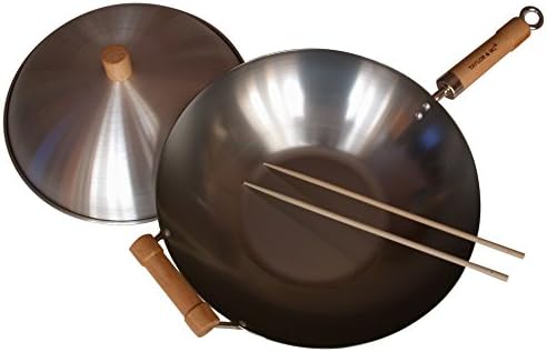 Taylor & Ng Classic Wok Set, 14", Carbon Steel, Round Bottom - Thumbnail 4