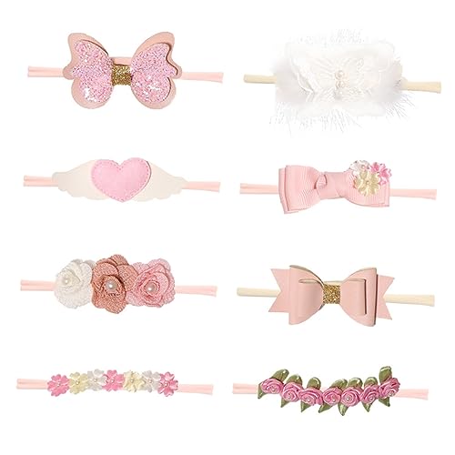 KOMBIUDA 8 Unidades Tiara Infantil Tiara De Bebê Capacete De Florista Acessórios De Cabelo De Bebê L