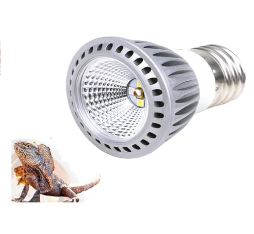 爬虫類ライト 亀ライト UVB&UVA 紫外線照明 電球 爬虫類ヒーター ヒートランプ電球 バスキング 亀日光浴 保温 ヒーターランプ 5W 耐久性 爬虫類の健康な成長 骨疾患を防ぐ 両生類用