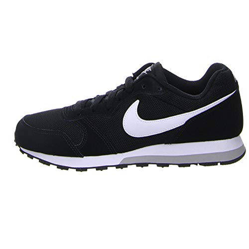 Nike MD Runner 2 (GS), Zapatillas de Running para Niños, Negro (Black/Wolf Grey/White), 38 EU