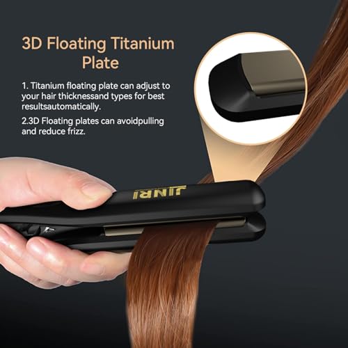 Plancha de Pelo JINRI Titanium Plate Mini Dual Voltaje miniatura 4