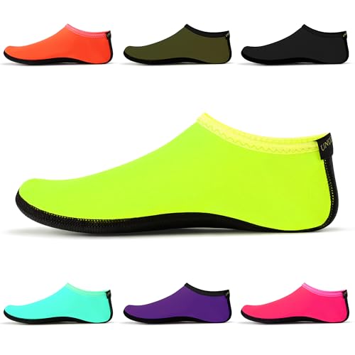 Calzini da Acqua - Calzini da Interno Unisex a Piedi Nudi Surf Immersioni Pantofole da casa Piscina per Bambini Adulti Verde Taglia UE 38-40 SWA15LGL