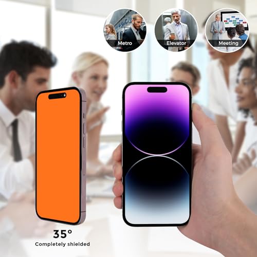 Filtre écran ultraviolet et confidentialité pour iPhone 16 Plus contre les reflets