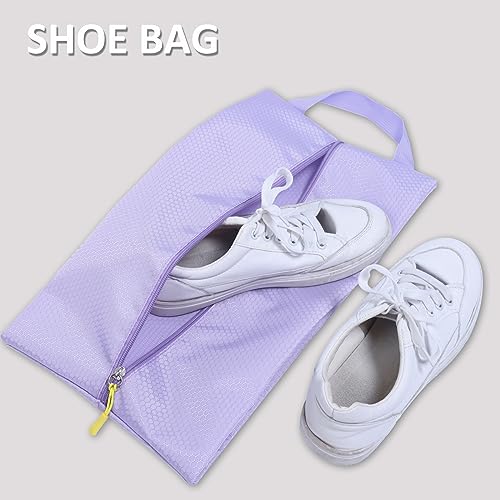 COVAX Packing Cubes for Suitcases, 5 Set Travel Luggage Organizer Bags and Storage Packing Cubes for Women Men, Purple - Thumbnail 6