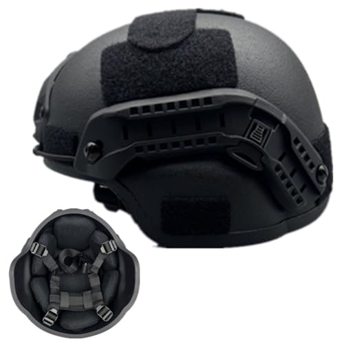 Casque tactique matériau PE léger haut de gamme ajustable avec rails de fixation
