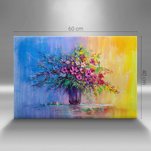 Image Imprimée sur Toile Wallfluent Fleurs Premium Déco Murale 60x40cm - 4