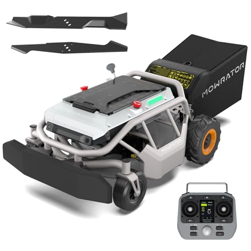 Mowrator S1 2WD 56V 12Ah Remote Control Lawn Mower, Spring to Fall Yard Care, Deformable Tires...