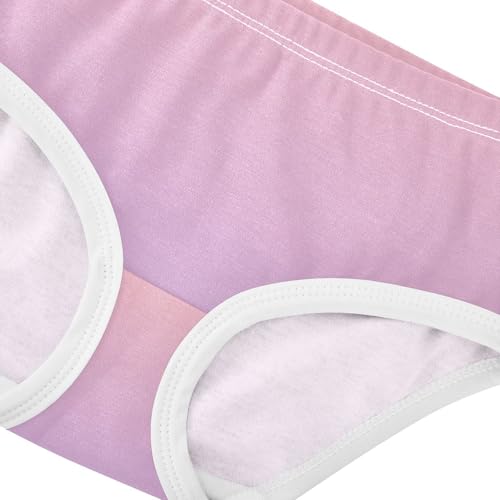 Joisal Toddlers Underwear Floral 2t Cotton Girl Panties Cute Stylish Briefs Kids Undies Blush Pink Wisteria Gradient4