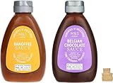 Generic M&S Dessert Sauce - Perfect for Ice Cream Drizzling Meringues Pancakes Waffles Sundaes (1, Belgian Chocolate & Banoffee)