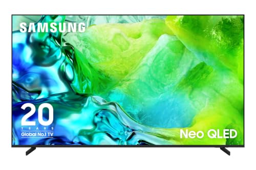 Samsung 55 inch Neo QLED Mini LED TV, QN80H, 144Hz Refresh Rate, Quantum Mini LED, NQ4 AI Gen2 Processor, Smart TV, 4k Upscaling, Gaming Hub, Dolby Atmos, 4 HDMI, Samsung TV (QN55QN80HAFXZC, 2026)