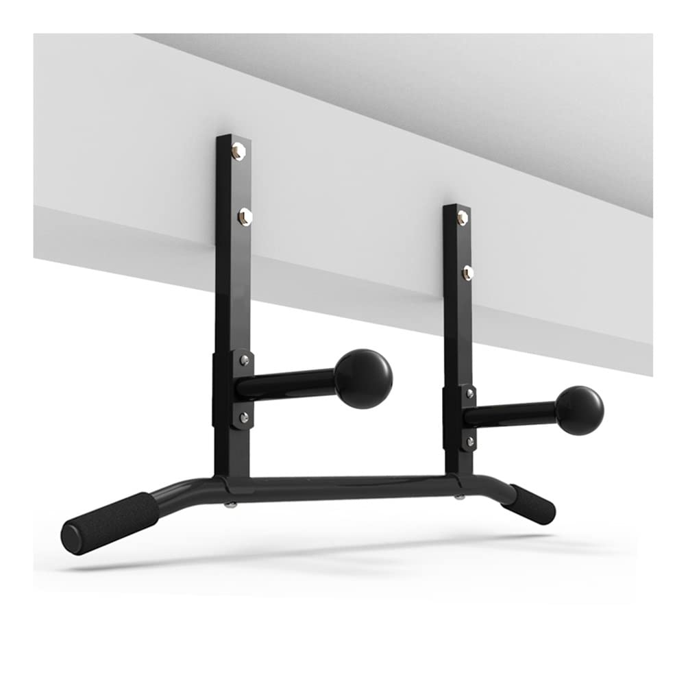 QUSYZD Wall-Mounted Pull-Up Bar, Beam Mounted Upper Body Strength Exercise Bar, Horizontal Bar With Grip Ball, Safe Load 300Kg,Style 1