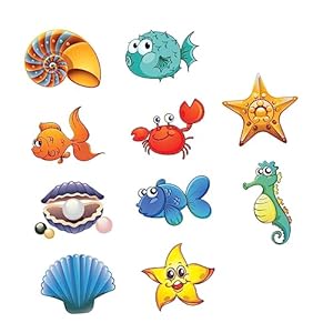 TOYANDONA 1 Set Cartoon Meerestier Badewannenaufkleber