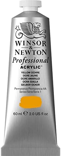 Winsor & Newton 2320744 60 ml Professional Acrylic Colour - Yellow Ochre