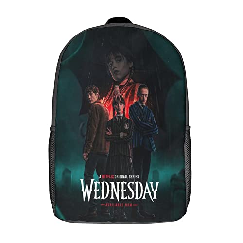 GENBAK Mochilas Para Niñas Mochila Escolar Para Niños Miércoles Addams Mochila Escolar La familia...