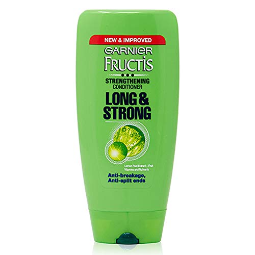 Image of Garnier Color Naturals Creme hair color, Shade 1 Natural Black, 70ml + 60g & Garnier Fructis Long and Strong Strengthening Conditioner, 175ml