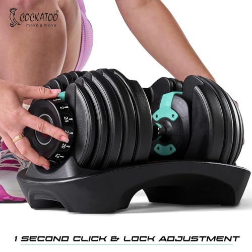 Image of Cockatoo Adjustable Dumbbell 3 in 1, Dumbbells Barbell Set With Connecting Rod, 2kg-19kg Barbell, 1.5kg-18kg Dumbbell, 1kg-10kg Kettlebell, Single Piece, Color - Blue