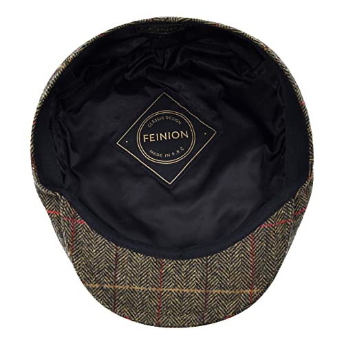 Image of FEINION Men's Wool Tweed Newsboy Ivy Cap Gatsby Golf Flat Hat