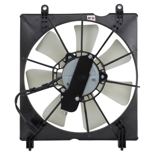 TRQ A/C Condenser Cooling Fan Assembly Compatible with 2015-2020 Acura TLX 2013-2017 Honda Accord HO3113136