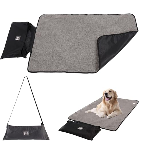 AONAYO Hundedecke Wasserdicht,wasserdichte Hundedecke,Reisedecke Hund,OutdoorHundedecke,HundedeckeFür Unterwegs,Faltbare Haustierdecke,100 X 70 cm Für Outdoor Innen Große Reisedecke Für Haustier