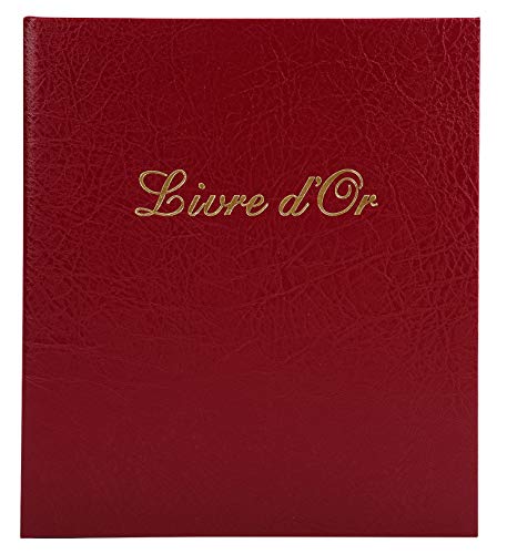 EXACOMPTA Livre d'or Balacron avec titre 140 pages blanches 21x19 cm vertical Couleurs assorties - vue 6