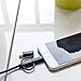 BoxWave Cable Compatible with Kodak Luma 75 Portable Pocket Projector - AllCharge 3-in-1 Cable - Jet Black