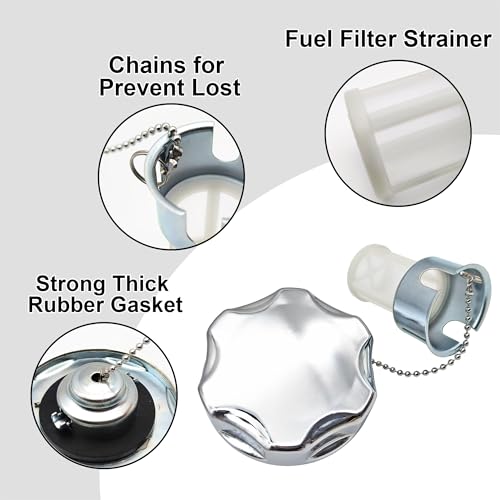 Image of 17620-Z4H-900 King Size Metal Gas Fuel Tank Cap for Honda GX160 270 GX390 4HP-13HP Coleman CT200U BT200X Mini bike Predator 212 196cc Engine w /Chain & Filter