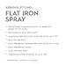 KERASILK Flat Iron Spray | Speeds Up & Eases Hot Iron Styling | Smooths Hair & Flyaways | Creates Sleek Hair Full of Shine | Humidity Protection | With Heat Protection | 75ml