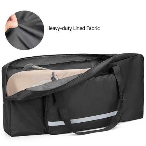 GRAOSO Baby Bouncer Transport Bag, Bouncer Carrier Compatible with Baby Bjorn Bouncer Balance Soft and Bouncer Bliss, Double Zipped Travel bag with shoulder Pad, Black