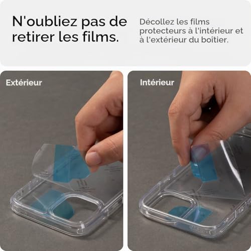 Coque iPhone 13 Mini transparente Spigen Ultra Hybrid mate - 3