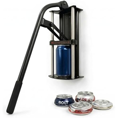Heavy Duty Wall Mounted Can Crusher | Recycling 12/16/24/32oz