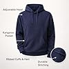 RUBAB Men’s Pullover Hoodie Hooded Sweatshirt Fleece Hoodie Jumper Warm Winter Casual Gym Sportswear Streetwear Loungewear Top S–2XL (S, Navy Blue) #4