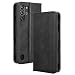 Produktbild BAILI Lederhülle für ZTE Nubia Red Magic 10 Pro Hülle, Tasche Cover Etui Handyhülle für ZTE Nubia Red Magic 10 Pro, Schwarz