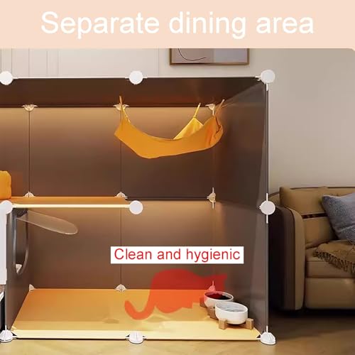 Cage d'intérieur pour chats et petits animaux grande capacité multi-niveaux - 6