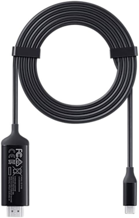 SAMSUNG Original DeX USB-C to HDMI 1.5 m Cable for Galaxy Note 9 and Tab S4 - Black, Smartphone