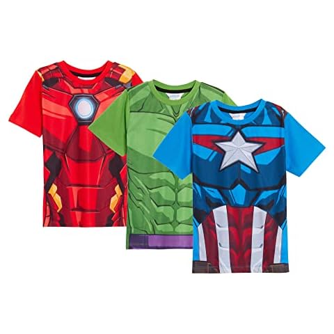 Marvel Avengers T-Shirts 3 Pack for Boys Cover