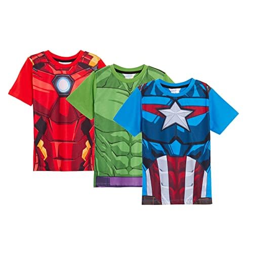Marvel Pack de 3 Camisetas Avengers para niños de 2-3 años (Pack de 3)