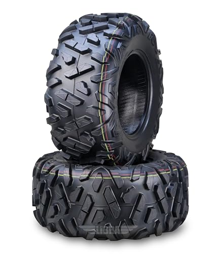 WANDA Set 2 ATV UTV Tires 25X10-12 25X10X12 6PR Bighorn Style