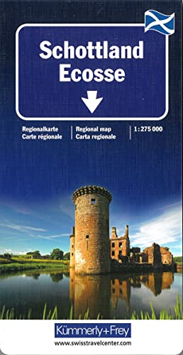 Preisvergleich Produktbild KuF Schottland 1 : 275 000: Ecosse / Scotland / Scozia. Straßenkarte. Sehenswürdigkeiten, Reiseinformationen, Index