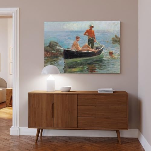 Impression sur toile Henry Scott Tuke idée cadeau décoration murale originale - 6