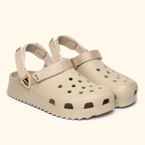 Image of YOHO Hacker Clogs for Men | Waterproof Monsoon Footwear & Rainy Shoes | Adjustable Strap Cushioned Sandals