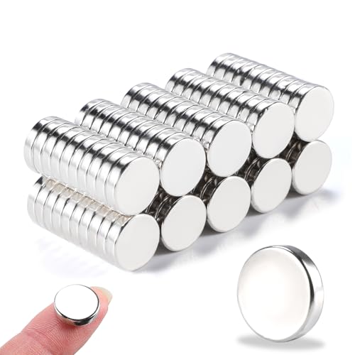 DIYMAG 100Pcs Small Refrigerator Magnets, 12x3mm Round Rare Earth Magnet